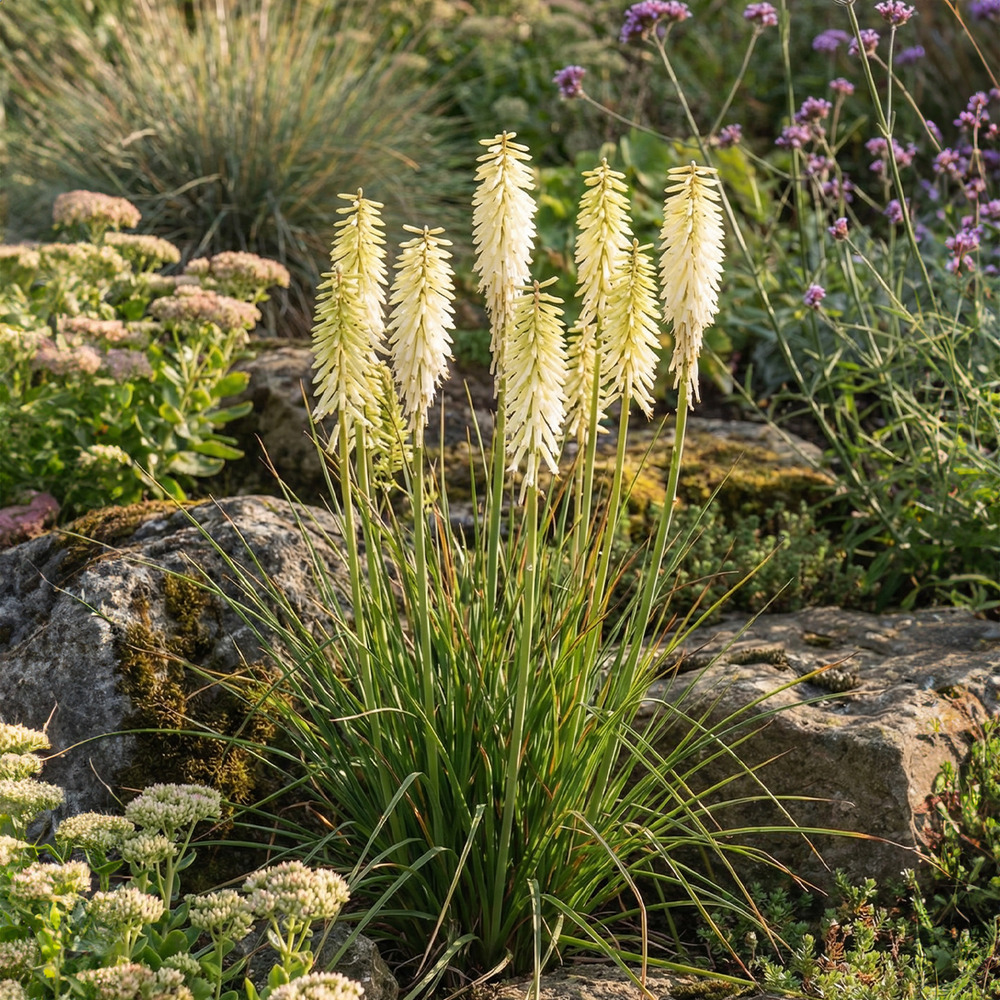 Lot de 3 - kniphofia little maid - firework - h. 10-20 cm