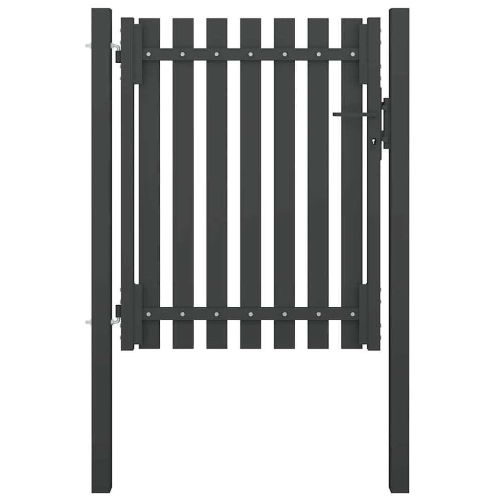Portail de jardin en acier 100x100 cm anthracite