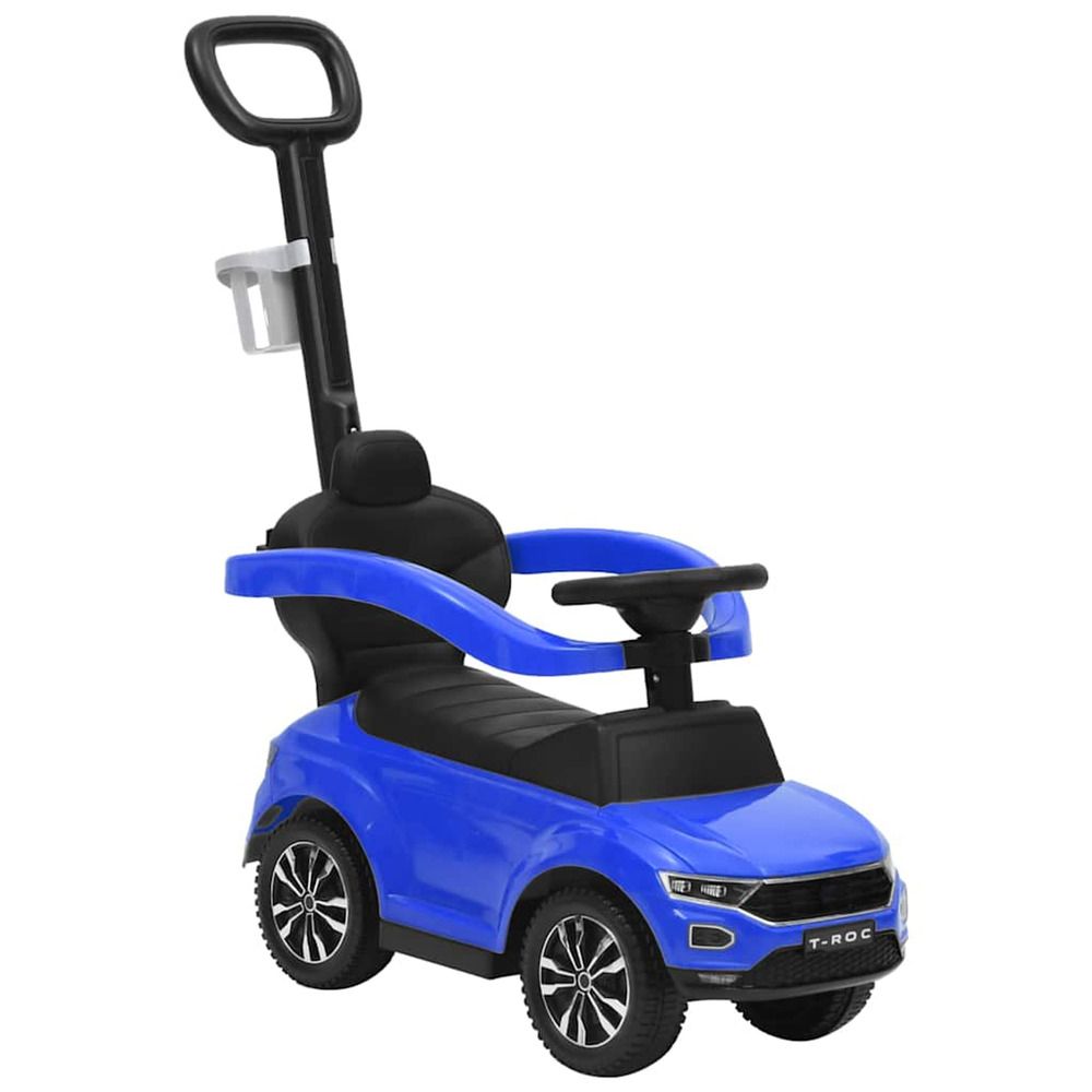 Voiture à pédales volkswagen t-roc bleu