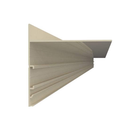 Profilé alu pour terrasse sur plots 240x10 cm beige ivoire - yeed (à l'unité)