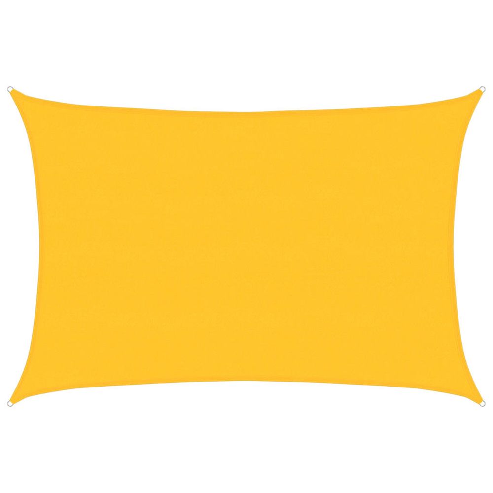 Voile d'ombrage 160 g/m² rectangulaire jaune 5x6 m pehd