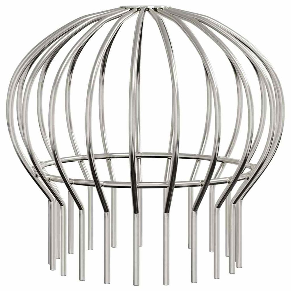 Garde-feuilles de gouttière 8 pc argent 160 mm acier inoxydable