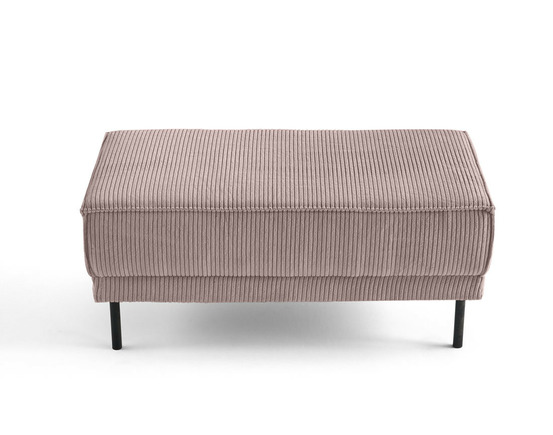 Charlie - pouf - pieds hauts - en velours côtelé