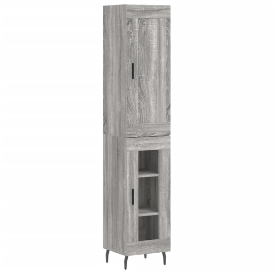 Buffet bahut commode armoire meuble de rangement organisateur cuisine salle de séjour salon haut sonoma 34,5 x 34 x 180 cm bo