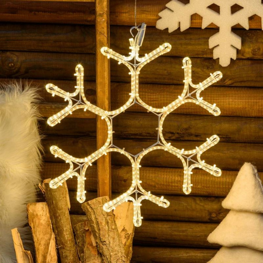 Flocon de neige ø50cm smd strip 384 led blanc chaud lotti