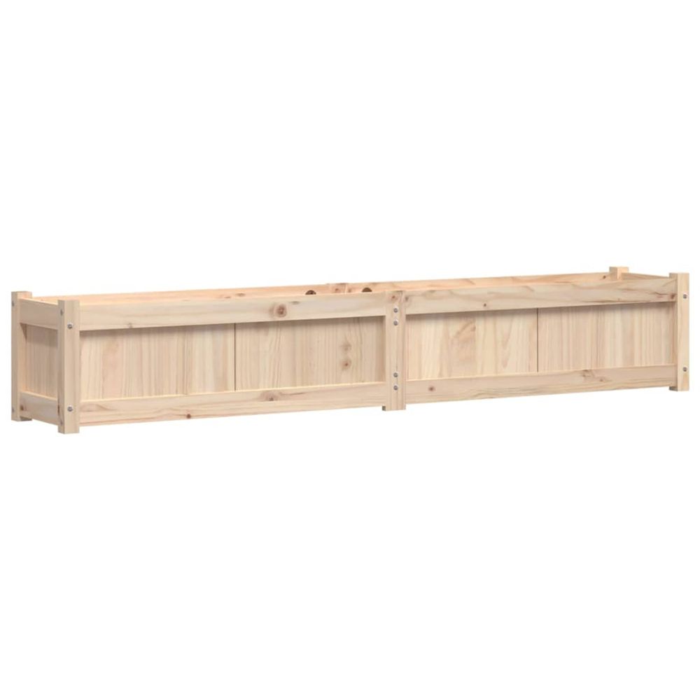 Jardinière d'extérieur 180x31x31 cm bois de pin massif