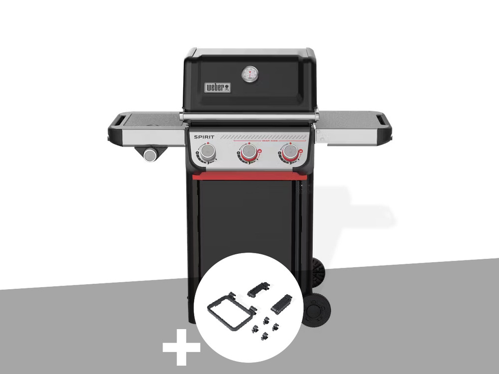 Barbecue à gaz spirit e-335 + set d'accessoires clipsables works
