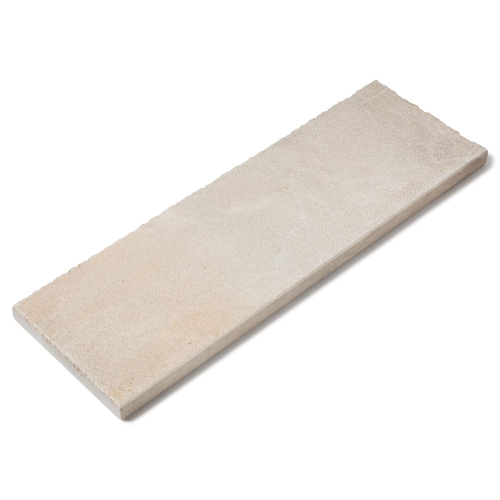 Margelle de piscine pierre evora beige 100x33x4 cm bord droit (à l'unité) - ro'ma nature