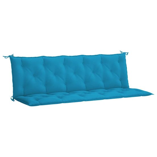 Coussin de banc de jardin bleu clair tissu oxford