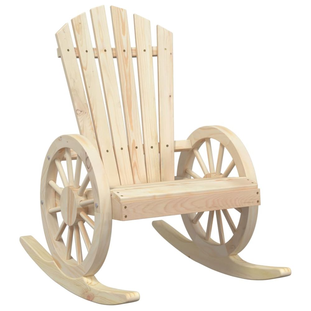 Chaise à bascule adirondack bois de sapin massif