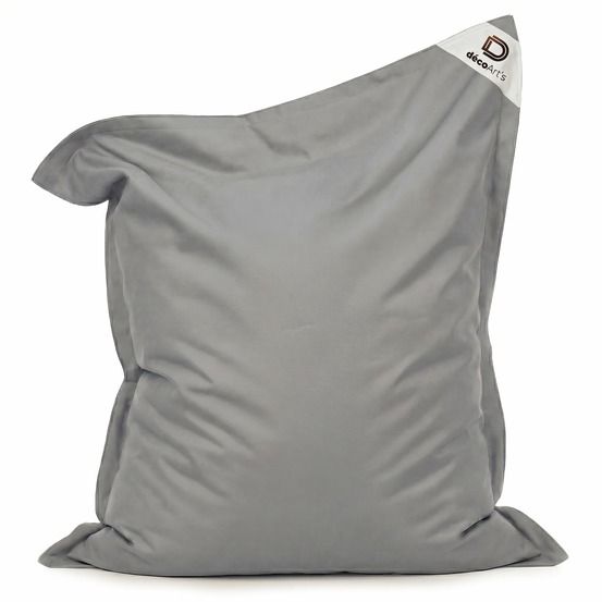 Housse pour pouf géant xxl 180x140cm intérieur et extérieur - gris galet