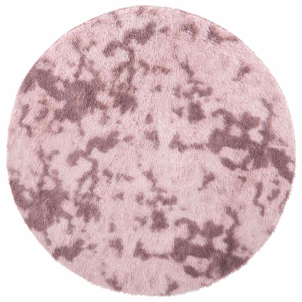 Tapis shaggy à poils longs navarra rose poudré 240x240 cm