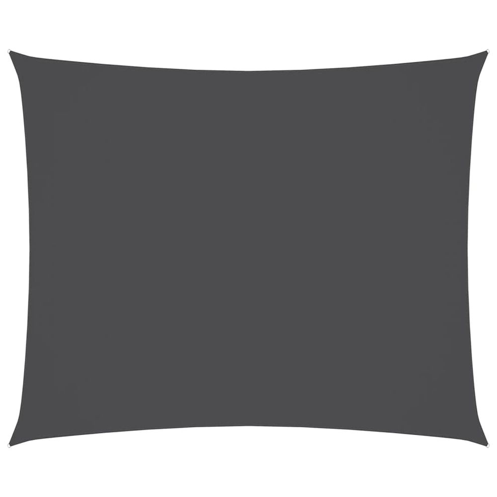 Voile de parasol tissu oxford rectangulaire 2,5x3,5m anthracite