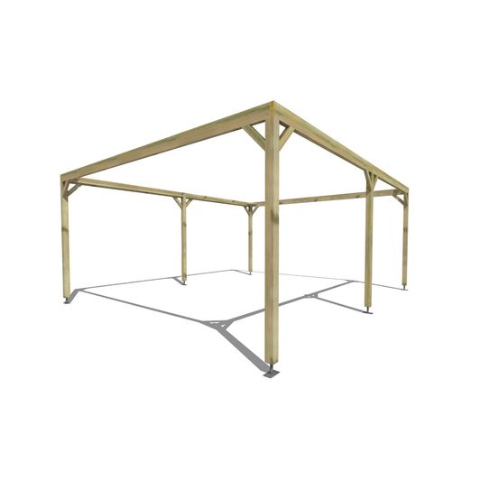 Pergola bois • 6m x 5m • indépendante • cadre simple • livraison comprise