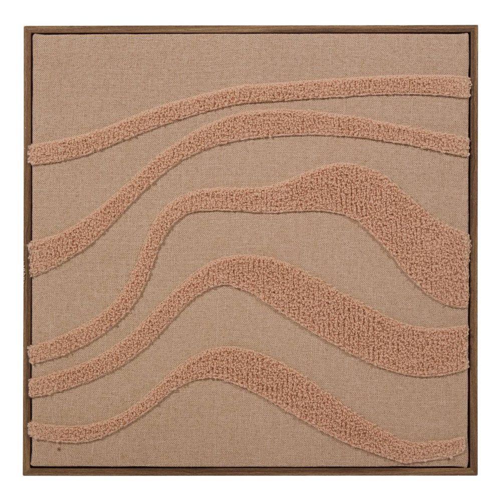 Toile 3d noelie 40x40cm rose saumon