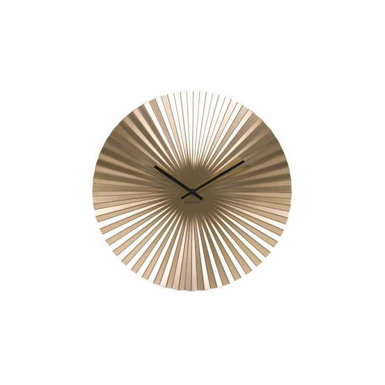 Horloge design en métal sensu doré