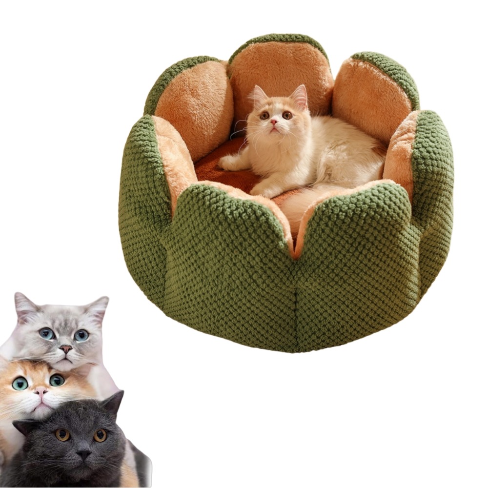 Lit pour chat en forme de pétale