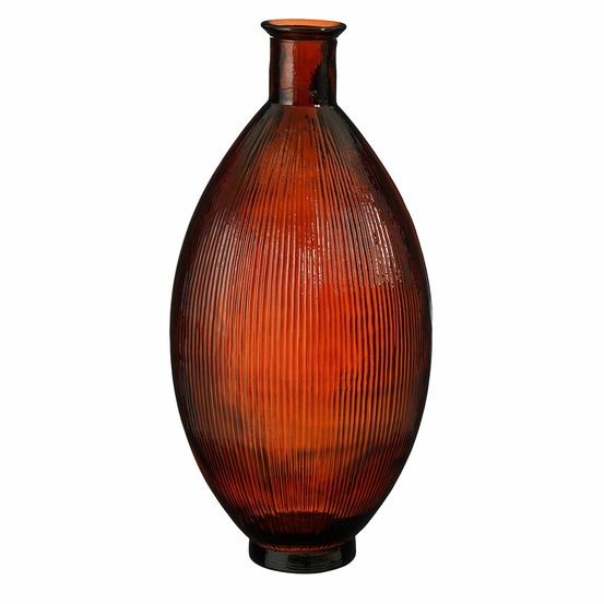 Mica decorations firenza vase bouteille - h59 x ø29 cm - marron foncé