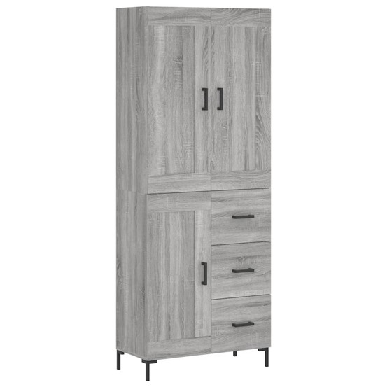 Buffet bahut commode armoire meuble de rangement organisateur cuisine salle de séjour salon haut sonoma 69,5 x 34 x 180 cm bo