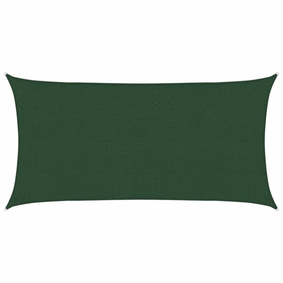Voile d'ombrage 160 g/m² vert foncé 2,5x5 m pehd