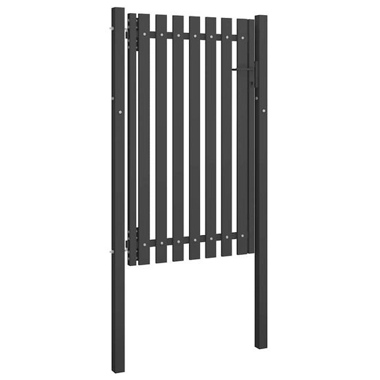 Portail de jardin en acier 100x150 cm anthracite