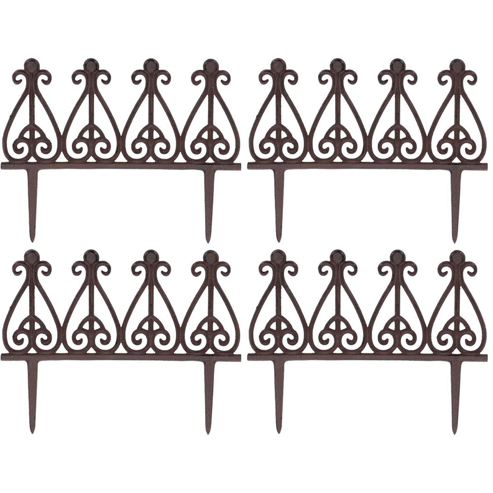 Bordurette en fonte à planter charme lot de 4