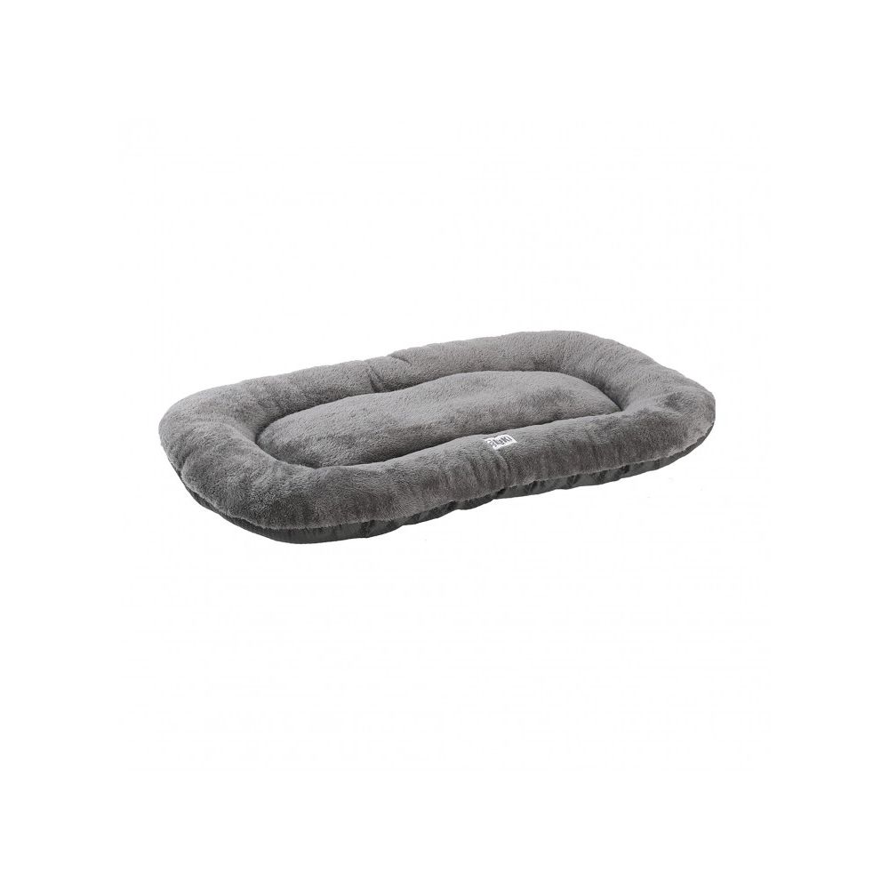 Mon ami luki - coussin ovale lines - anti-derapant - gris - chien - s