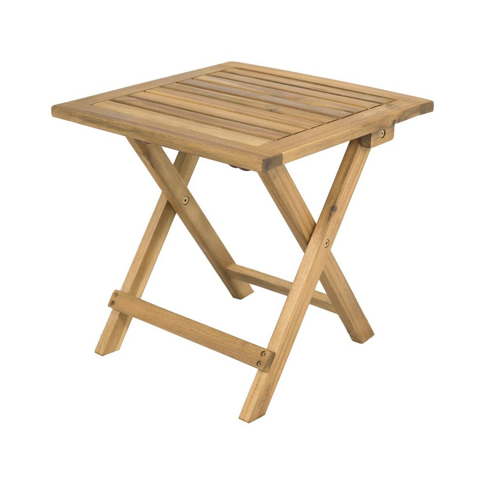 Table basse de jardin pliante en bois 