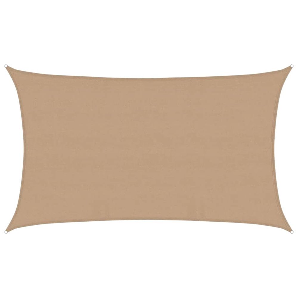 Voile d'ombrage 160 g/m² taupe 5x8 m pehd