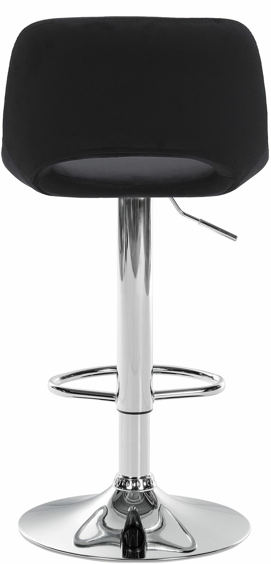 Tabouret de bar camden velours chrome