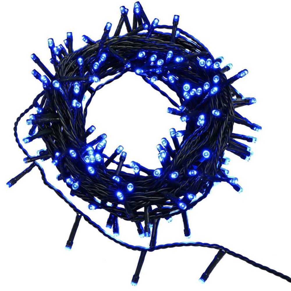 Guirlande led bleue 25 mètres 360 mini led 8 programmes lotti | Truffaut