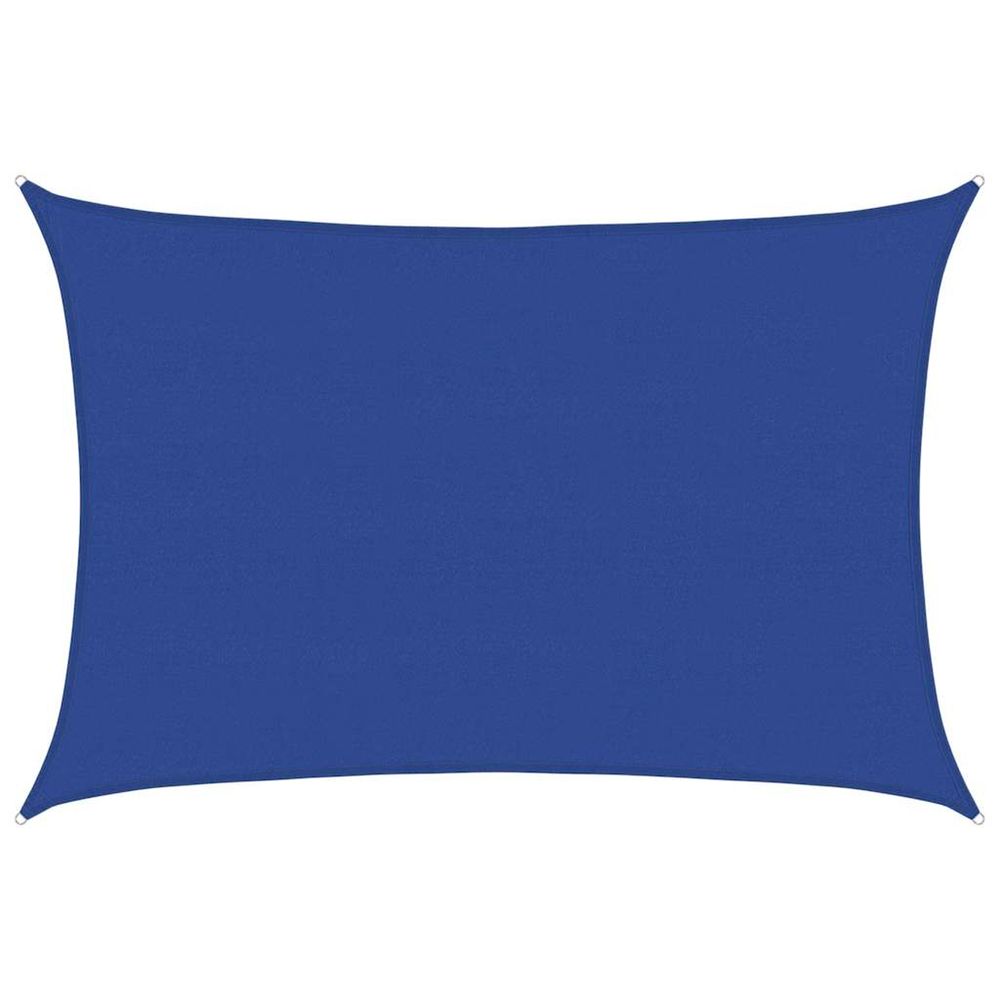 Voile d'ombrage 160 g/m² rectangulaire bleu 5x7 m pehd