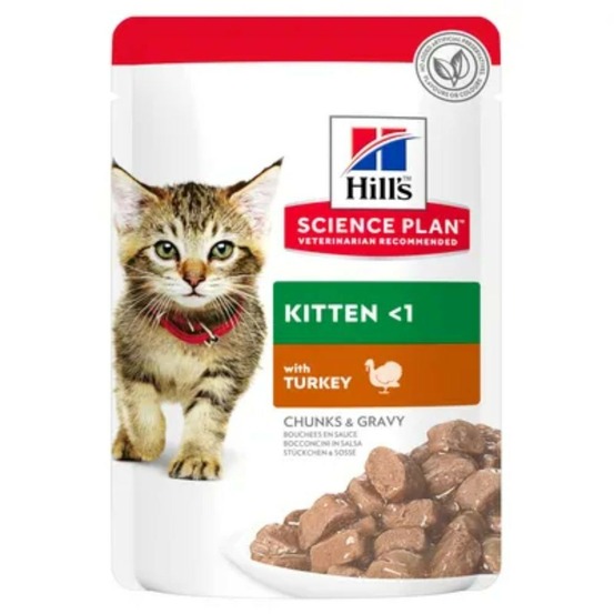 Pâtée chaton hill's poulet/dinde science plan 24*85g 24*85 g