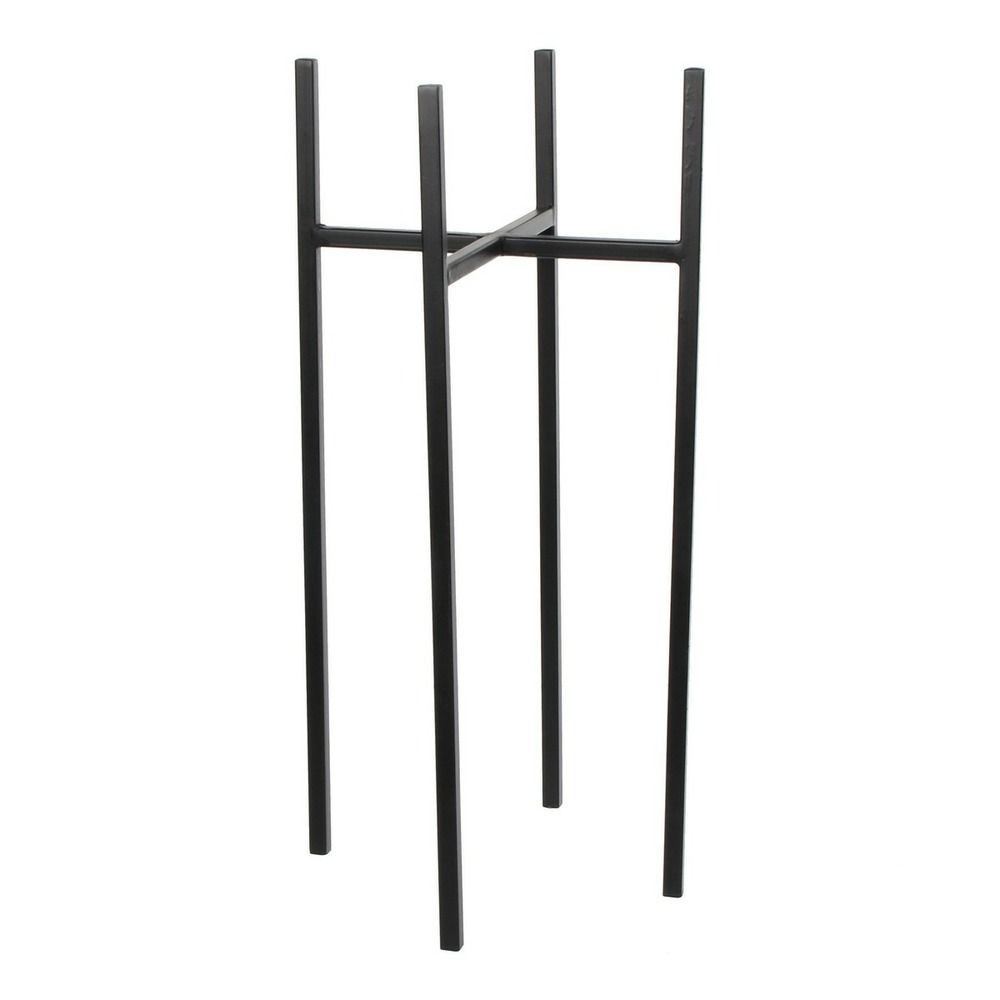 Mica decorations ascot porte-plante - l24 x l24 x h55 cm - métal - noir