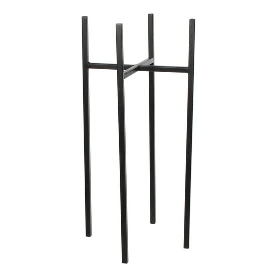 Mica decorations ascot porte-plante - l24 x l24 x h55 cm - métal - noir