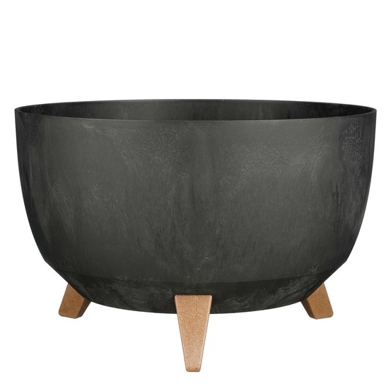 Mica decorations doppio support plante - 20,5 x ø40 cm - jardiniere exterieur grande taille - jardiniere sur pieds - plastique