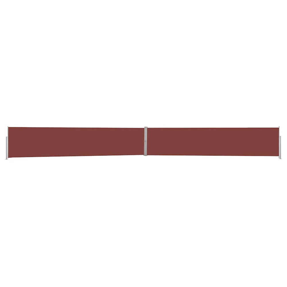 Auvent latéral rétractable de patio 140x1200 cm marron