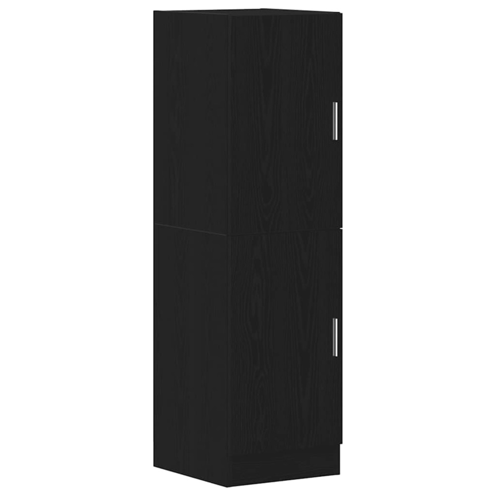 Armoire de cuisine noir 38x41,5x131,5 cm bois d'ingénierie