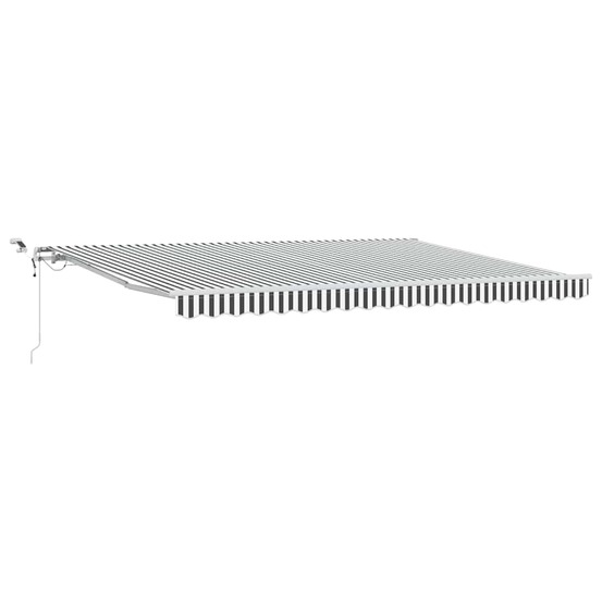Auvent rétractable automatique avec led anthracite et blanc