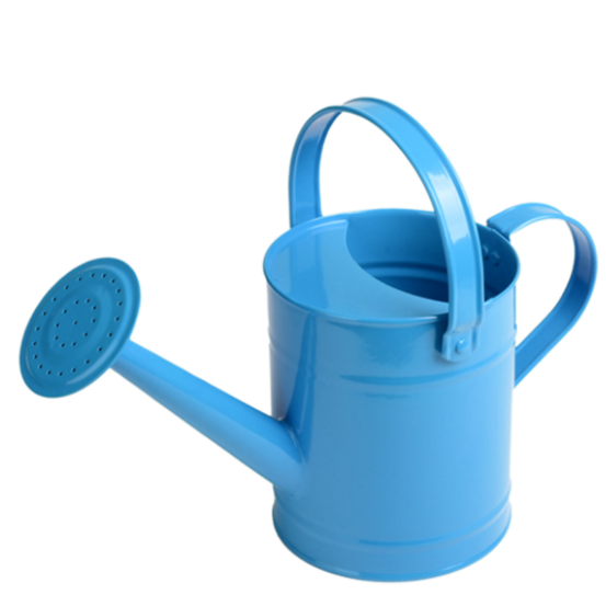 Arrosoir bleu pour enfant en métal