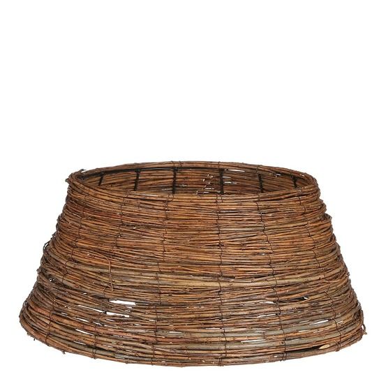Mica decorations jupe de sapin noël - ø50 cm - brun