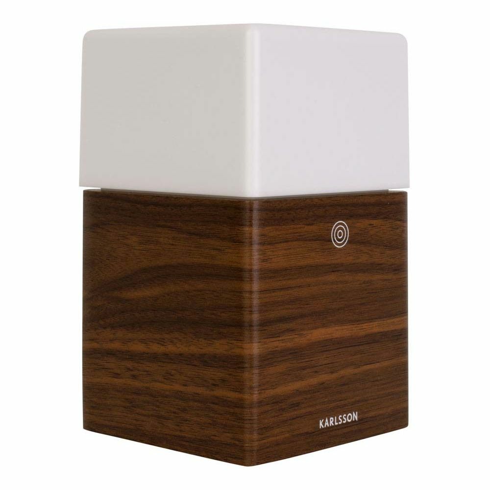 Réveil en bois lumière givrée led