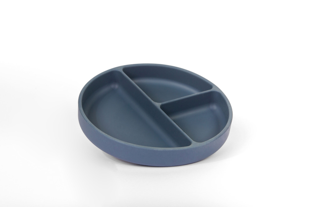 Static assiette compartimentée avec ventouse - lot de 4 - nat spirit