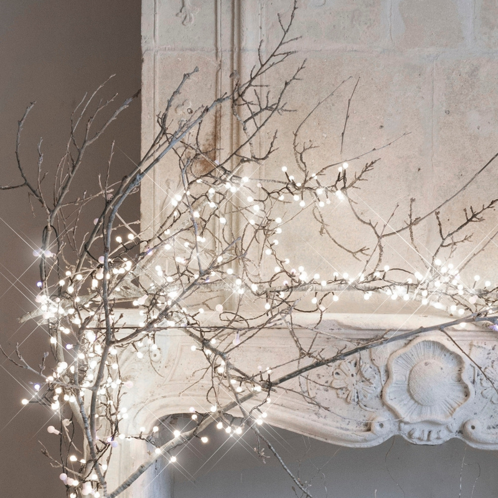 Guirlande LED compacte 9m blanc pur fixe – CHERRYLIGHT® déco Noël intérieur et extérieur