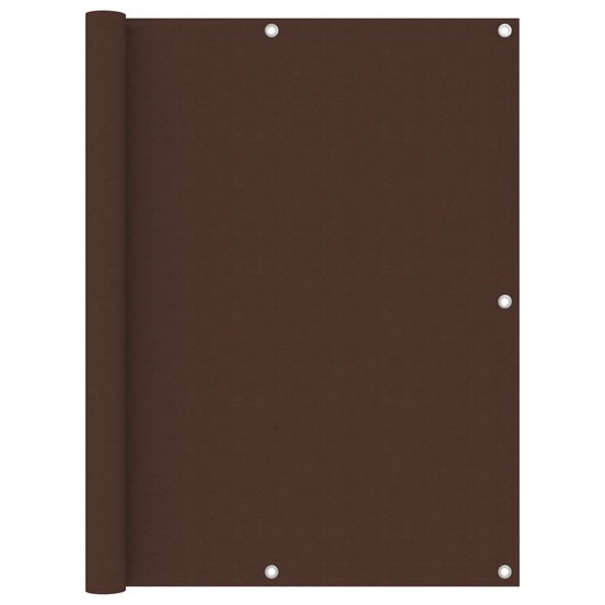 Écran de balcon brise pare vue protection confidentialité 120 x 400 cm tissu oxford marron