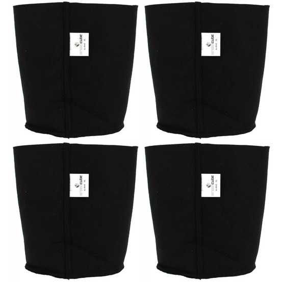 Pot textile 7 litres lot de 4