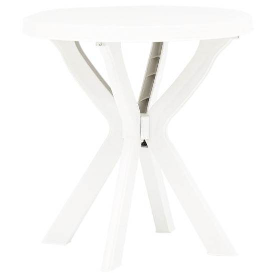 Table de bistro blanc ø70 cm plastique
