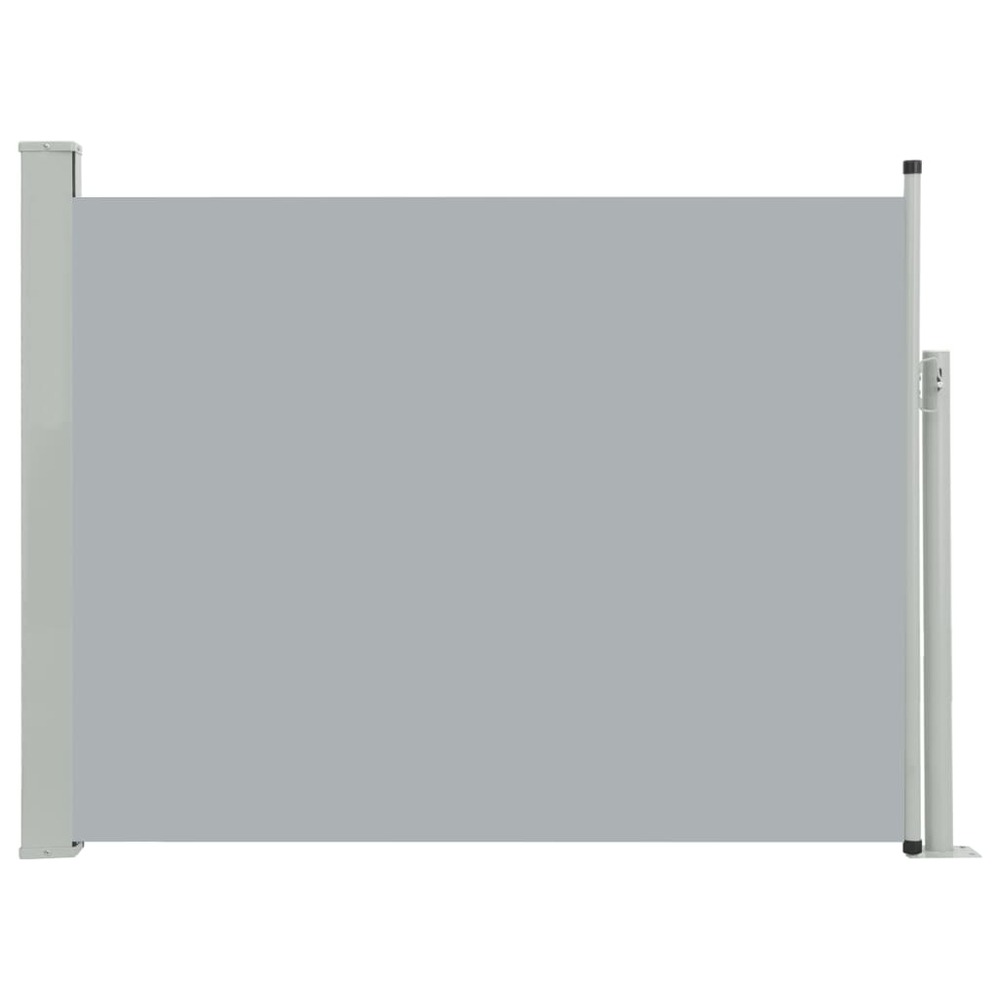 Auvent paravent store brise-vue latéral rétractable de patio jardin terrasse balcon protection visuelle écran 140 x 500 cm gr