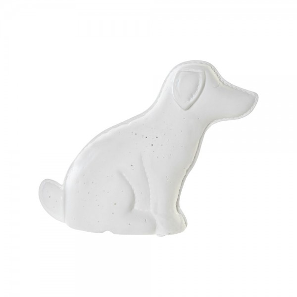 Lampe de bureau  blanc porcelaine led chien (25 x 10 x 19 cm)