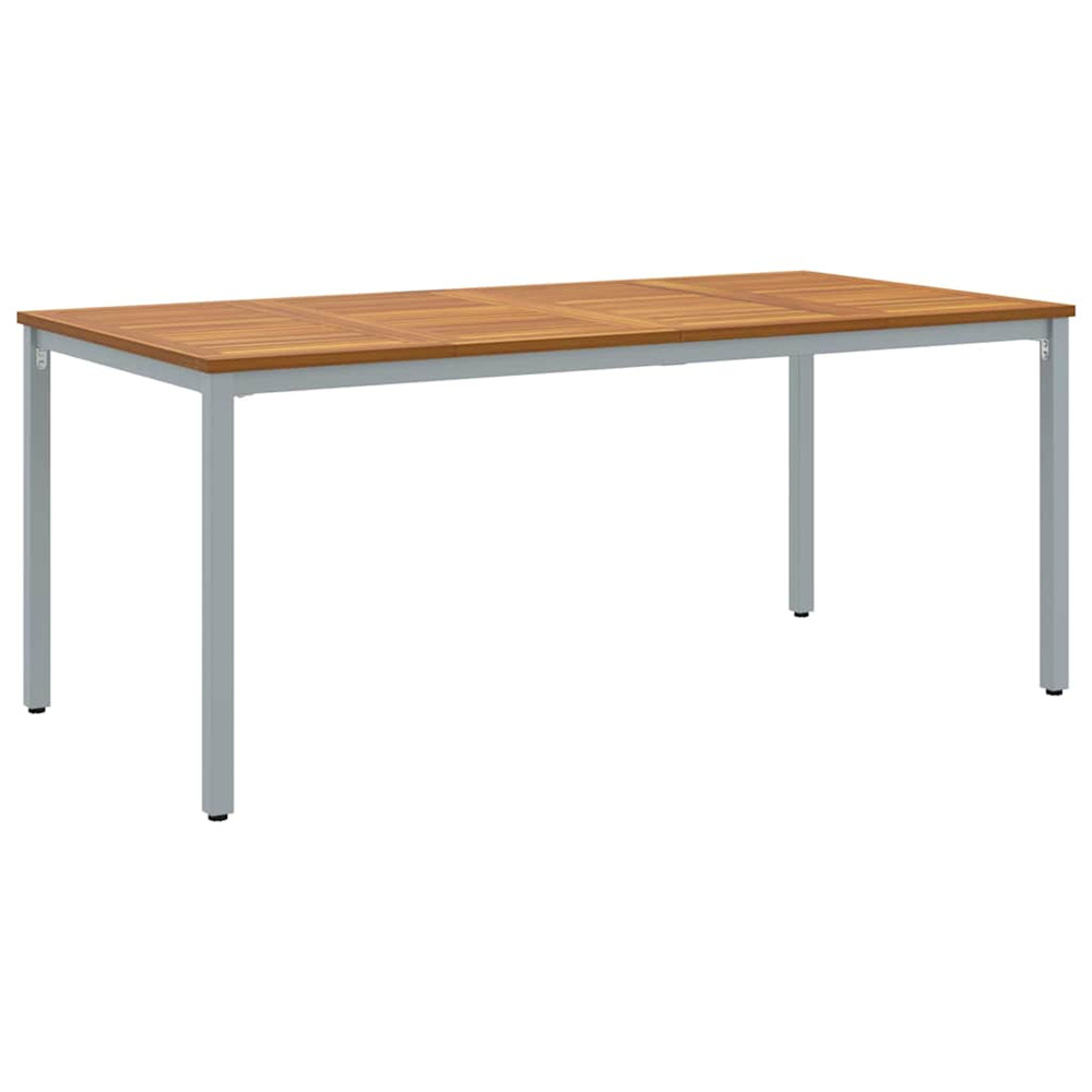 Table de jardin naturel et gris 180 x 90 x 75 cm
